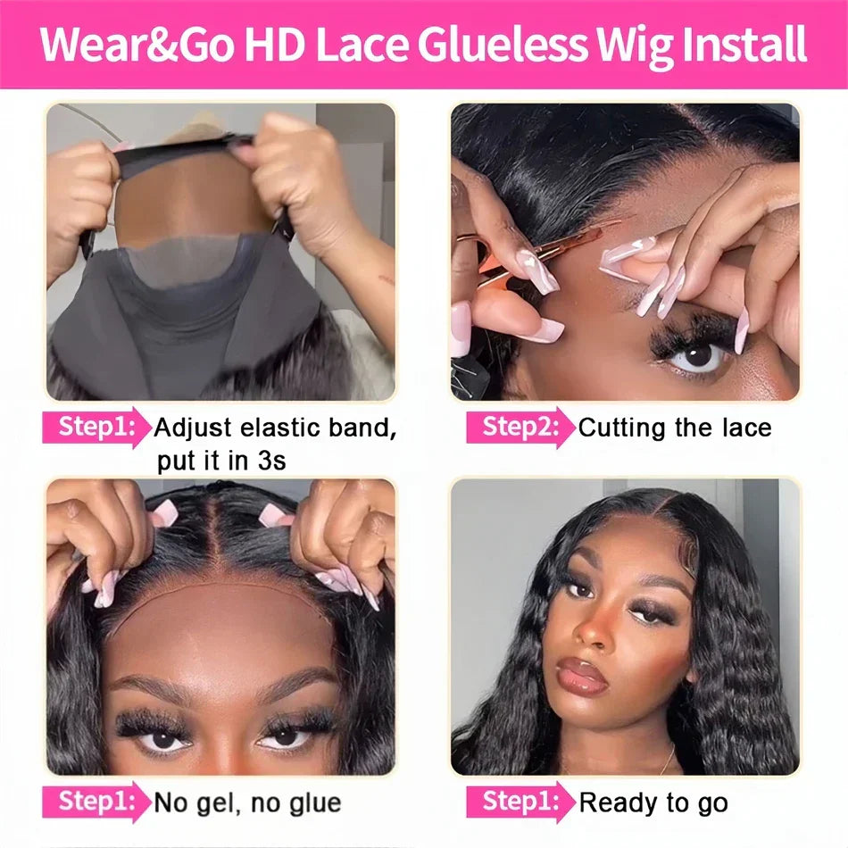 Hd Lace Frontal Curly Glueless Wigs